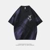 Summer Men's Loose Short-sleeved T-shirt Tops Quarter-sleeved Round Neck Half-sleeved T-shirt