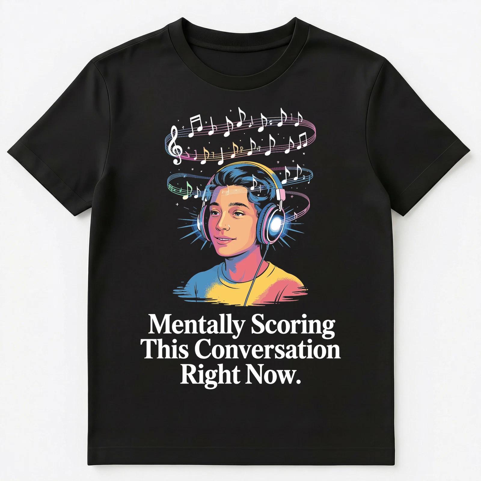 

Musical Mind Surreal Composer Vibe People Who Think In Sound Unisex T-Shirt S