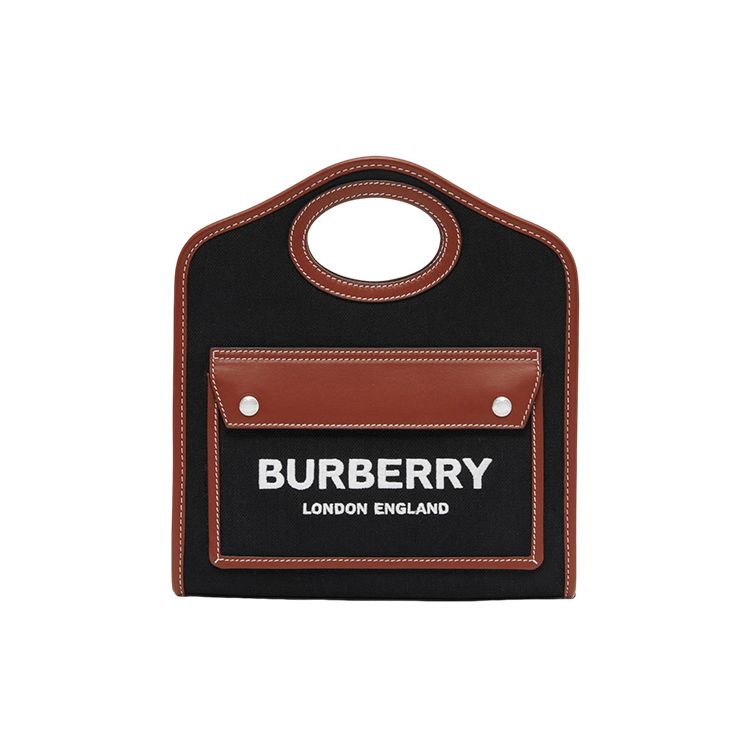 

Burberry Pocket Bag With Detachable Adjustable Shoulder Strap Cotton And Leather Tote Shopping Handbag Women Tote 80557461 Basic Set (Bag+Dust Bag)