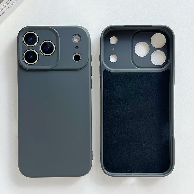 Luxury Original Liquid Silicone Phone Case For iPhone 17 16 15 14 13 12 Pro Max 16 Plus 17 17Pro 17Air TPU Shockproof Soft Cover