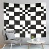 Checkerboard Tapestry Black and White Pattern Tapestry Abstract Style Tapestry Wall Hanging Tapestries Living Room Bedroom Dorm