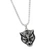 Unisex Charm Necklace Titanium Steel Wolf Head Neck Jewelry Unique Fashion Accessory for Daily Wear Special Occasions