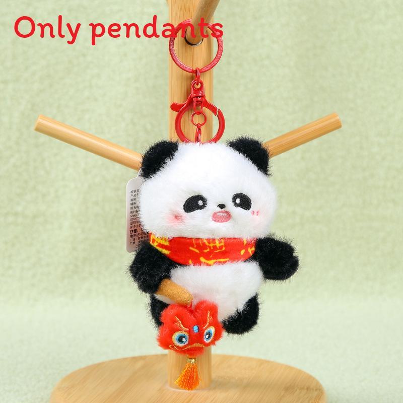 Panda Keychain Plush Toy With Pp Cotton Filling For Backpack Decor And Collection