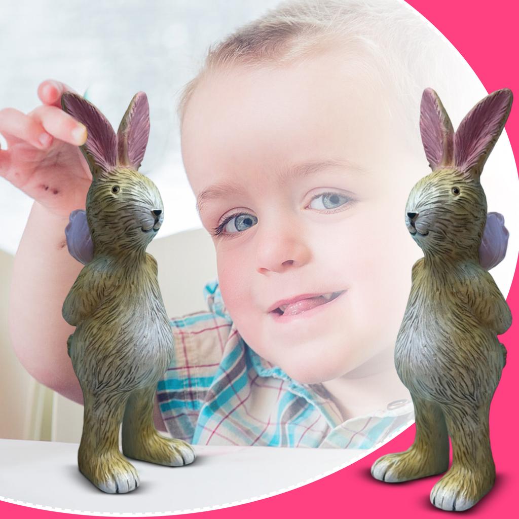 Easter Bunny Resin Craft Ornament, Easter Mother's Day Gift Bouquet Angel