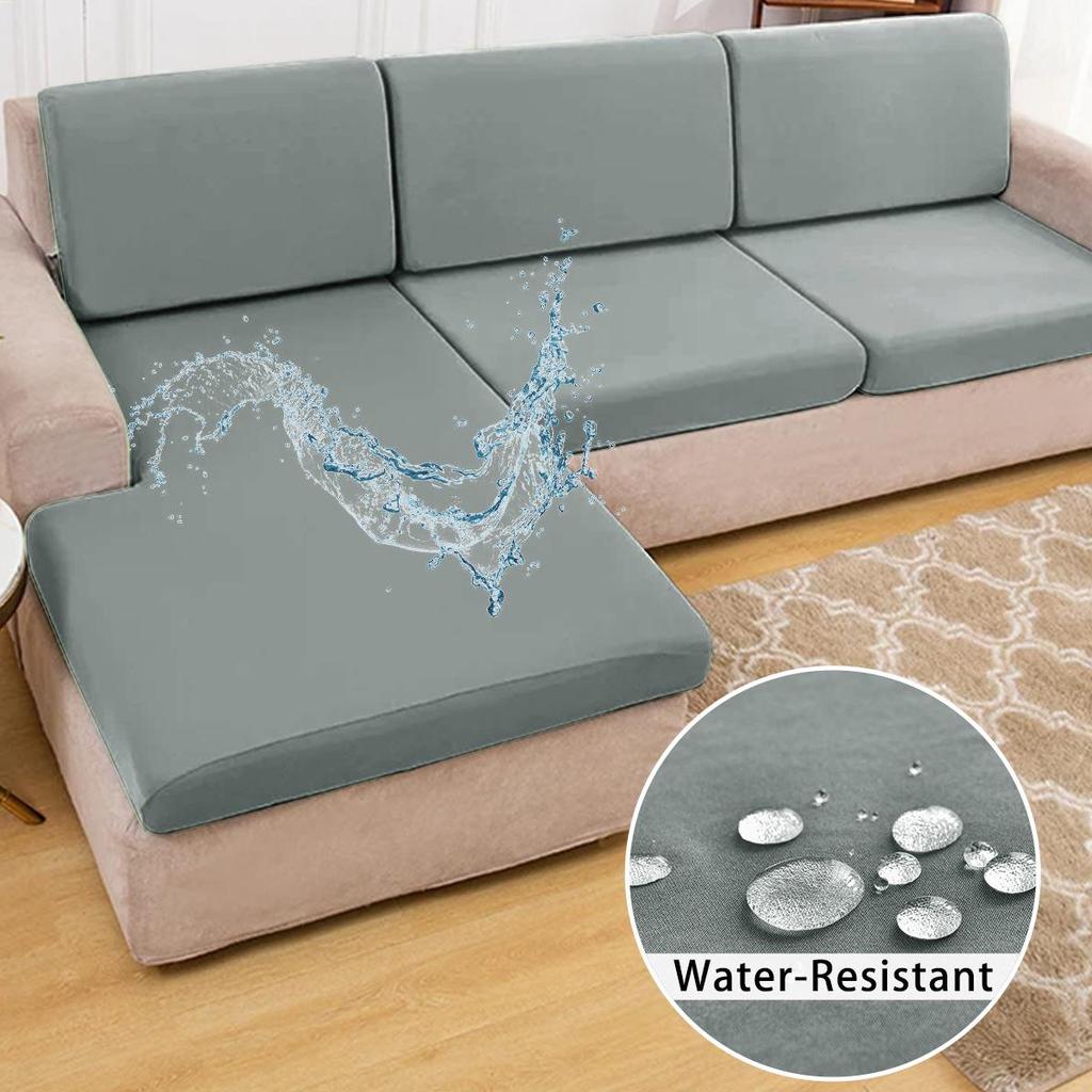 Solid Color Stretch Milk Silk Waterproof Sofa Slipcover