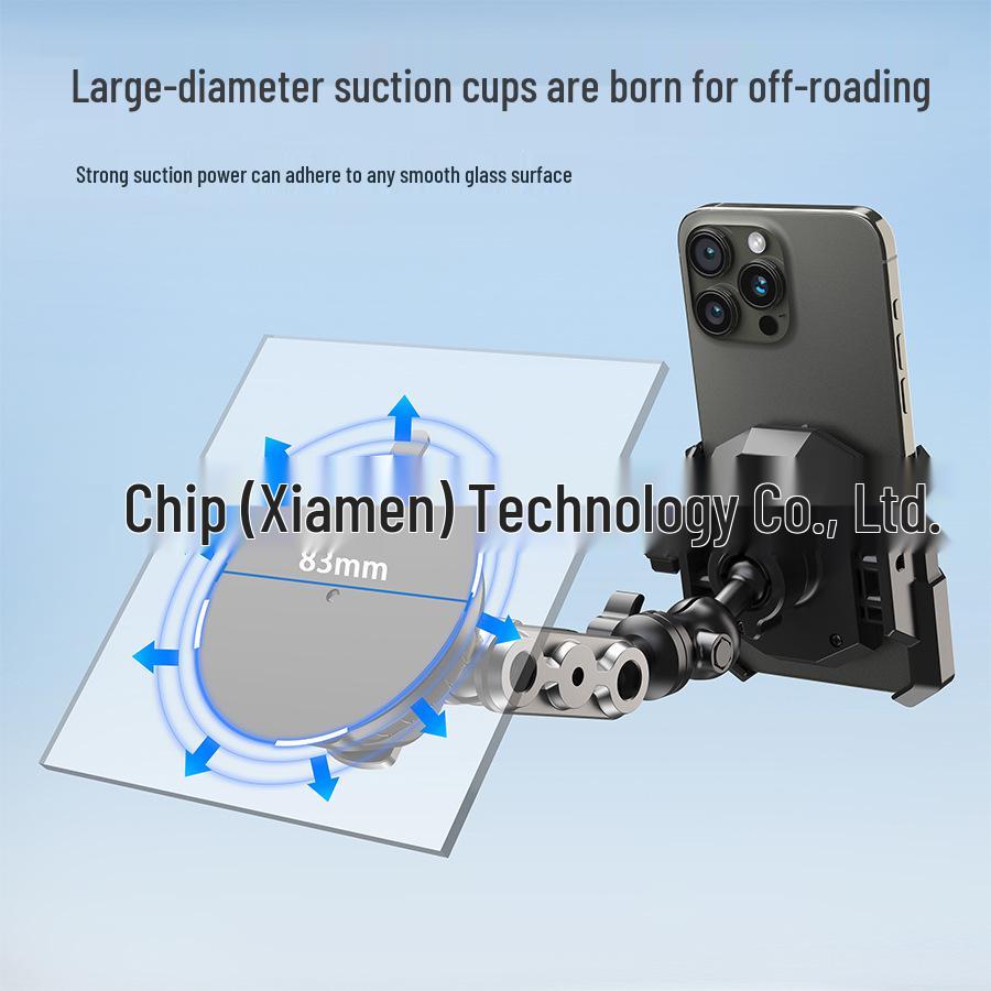 Off-road Grade Car Suction Cup Phone Mount for Shooting & Navigation