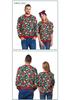 Christmas Couple Sweatshirt: Pink Tree & Red Santa 3D Print