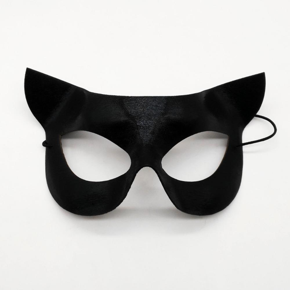 Halloween Lace Mask Half Face Female Masquerade Cosplay Animal Cat Face Black Mask