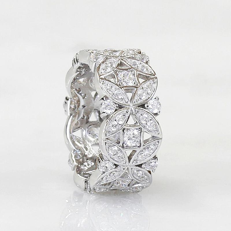 Huitan Luxury Exquisite  Color Finger Ring Female Shinning Cubic Zirconia Jewelry for Wedding Aesthetic Accessories Gift