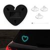 2026 Solar Powered Car Neon Light Striped Heart Lamp Led Ambient Light Wireless Suction Cup USB Rechargeable Led Atmosphere Lamp