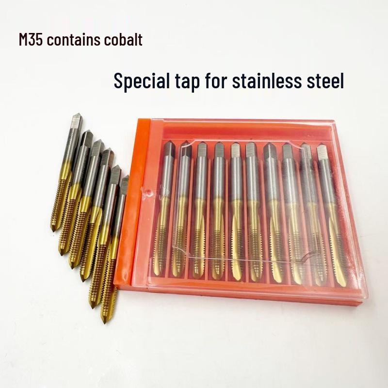 Cobalt Machine Tap - Straight Flute & Spiral Point for Stainless Steel, Sizes M3-M8