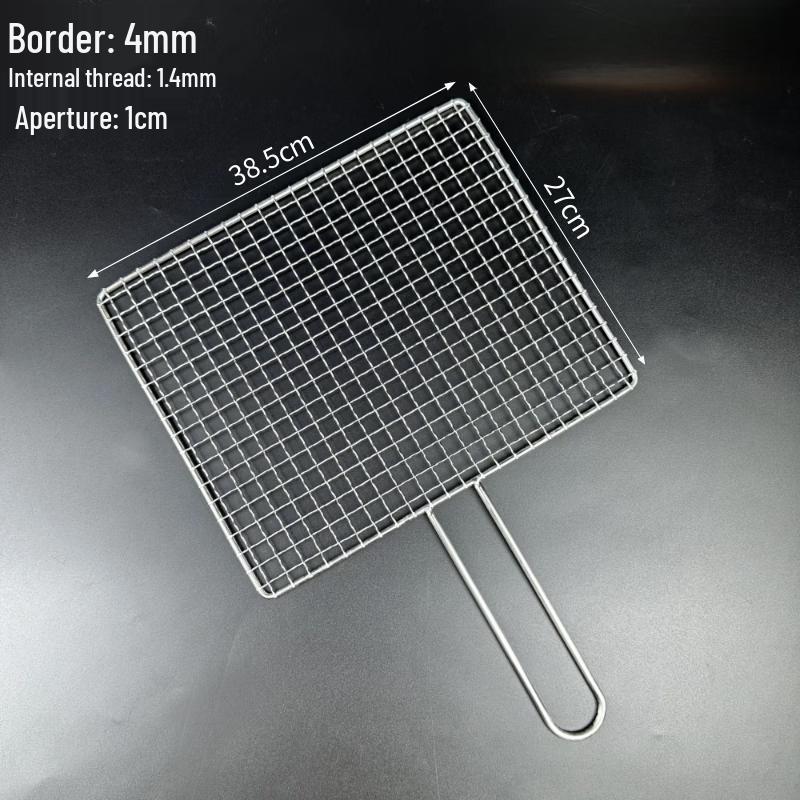 304 Stainless Steel BBQ Grill Net with Handle