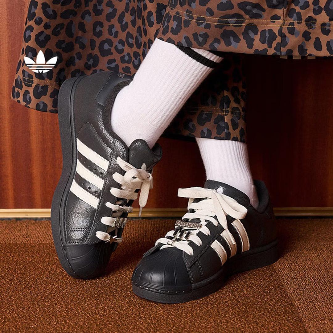 Обувь Adidas - SUPERSTAR II - Классические и Универсальные Кроссовки с Ракушкой - Узор Трилистник Adidas IH1628 35.5 чёрный
