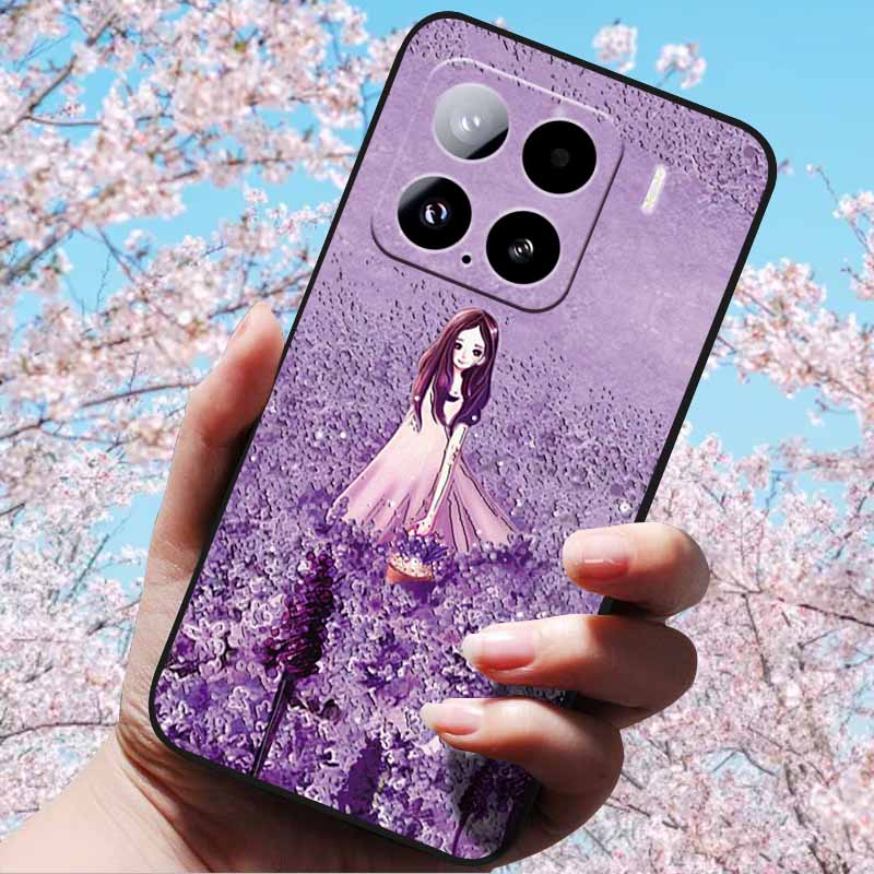 For Xiaomi 15 Pro 5G 6.73"Cases 3D Relief Soft Silicone Cover Retro Embossed for Xiaomi 15 5G Phone Mi 15pro 15 3D Soft TPU Case
