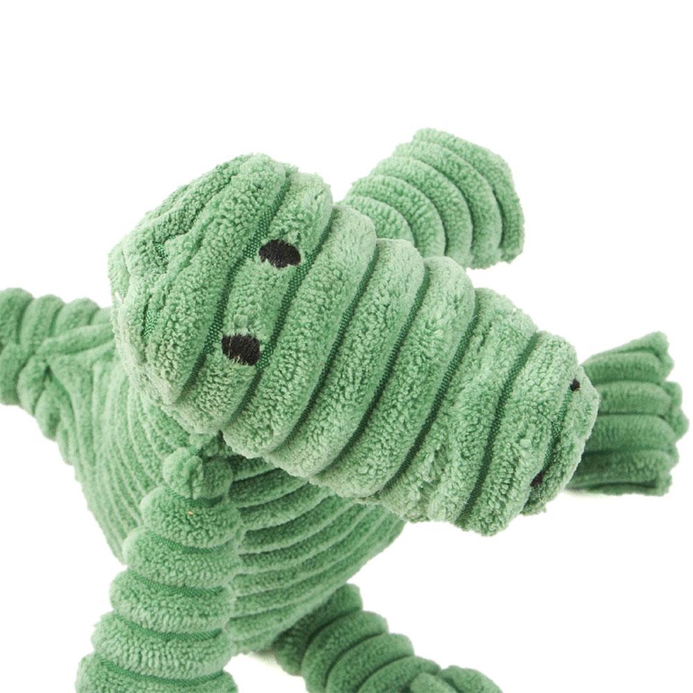 Green Dinosaur Plush Small Dog Squeak Toy Cute Puppy Play Interaction Pet Toy