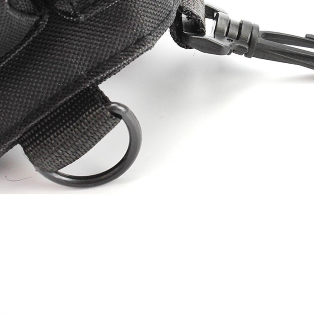 Fishing Tackle Waist / Cross-body Bag With Rod & Gear Holder Water-Resistant Cross Body Sling Bag With D-Rings And Waist Strap For Outdoor Fishing