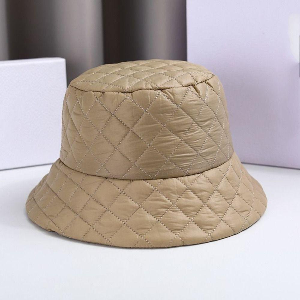 Warmth Basin Hat Waffle Bucket Hats Sweet Fisherman Hat  Women's