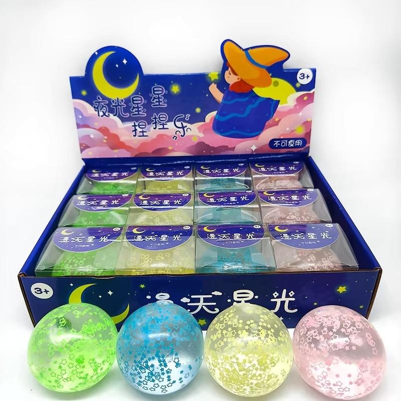 Glowing Stars In The Dark Maltose Filled Soft Candy Toys, Slowly Rising Decompression Tricks Decompression Toys Wholesale.
