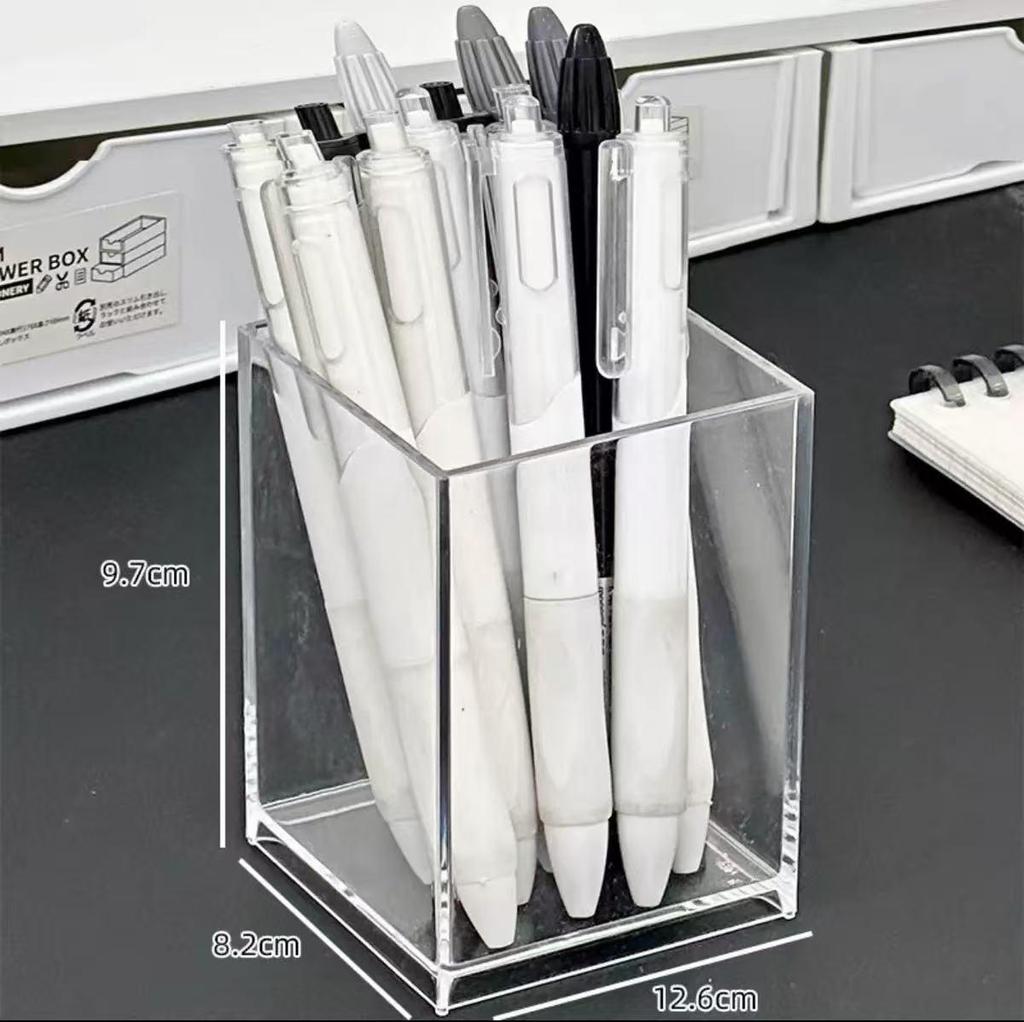 Stifthalter aus Acryl: Transparenter Schreibtisch-Organizer für Schüler und Büro