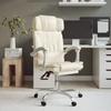 Day and Night - Day and Night Recliner Office Chair Massage Faux Leather Cream