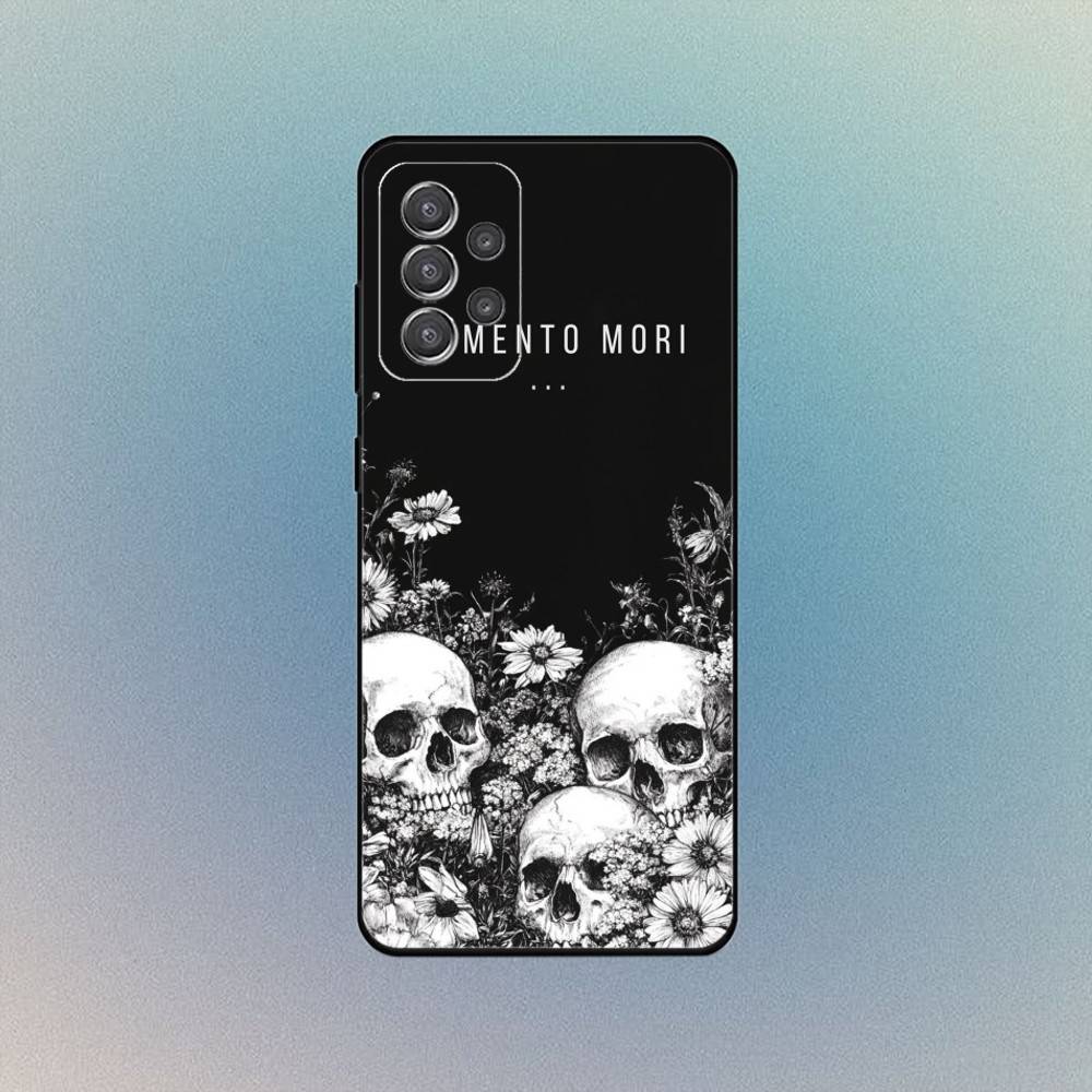 Memento Mori Phone Case For Samsung S25,S24,S21,S22,S23,S30,Ultra,S20,Plus,Fe,Lite,Note,10,9,5G Black Cover