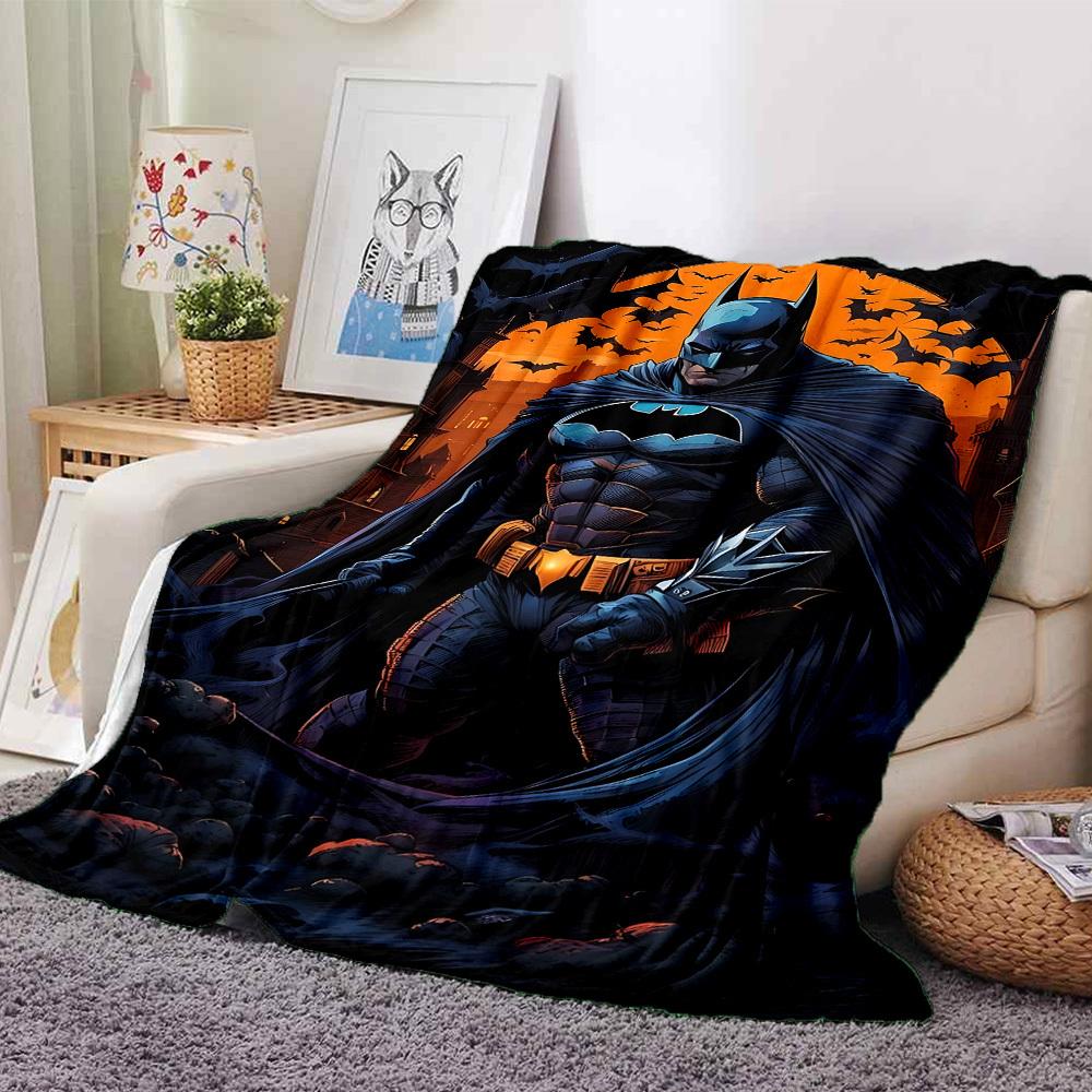 

1pc Batman, Gotham Flannel Blanket Soft Warm Throw for Home, Office, Travel, All-Season Cozy Bedding GiftL1180 80cmx120cm(31inx47in)