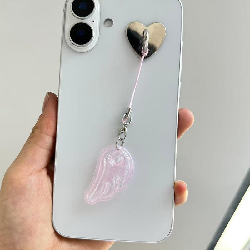 Y2K Niedliche Engelsflügel Schlüsselanhänger Anhänger Handy-Charm Handykette Vielseitige Taschen-Hängedekoration