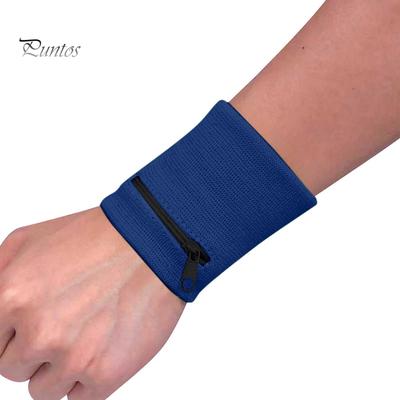 Puntos 1Pc Wallet Pouch Wrist Wrap Bandage Support Zipper Running Sports Wristband