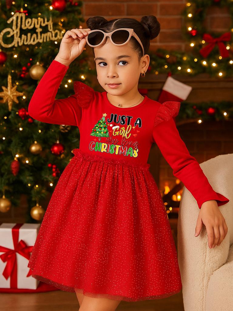 Cartoon Print Baby Dress