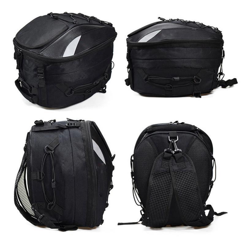 Motorcykel Cykel Baksäte Stor Kapacitet Hjälmväska Förvaring Ryggsäck Vattentät