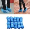 100Pcs Non-Slip Shoe Covers Disposable Plastic Shoe Sleeves Cleaning Protective Overshoes for Hotel Laboratory