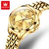 OLEVS 6702 Women Mechanical Automatic Watch Luxury Diamond Watch Waterproof Luminous Calendar Women Dress Watch Set Reloj Mujer