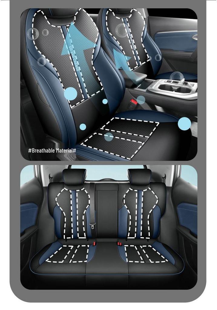 GAC Trumpchi GS3 YingSu Perforated Leather Breathable Car Seat Cover, Four-Season Cushion