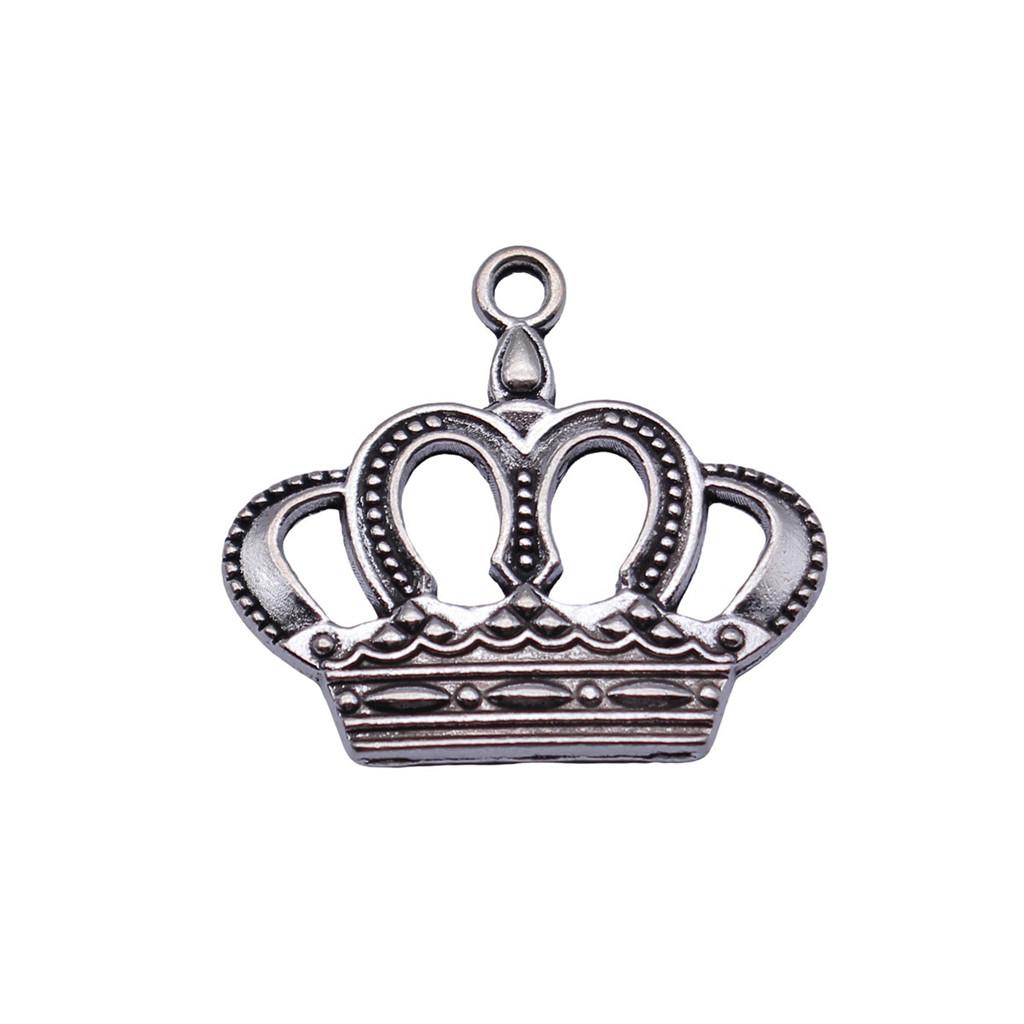 Crown Charms Multi Color Alloy Pendants For Royal Princess Jewelry Accessories