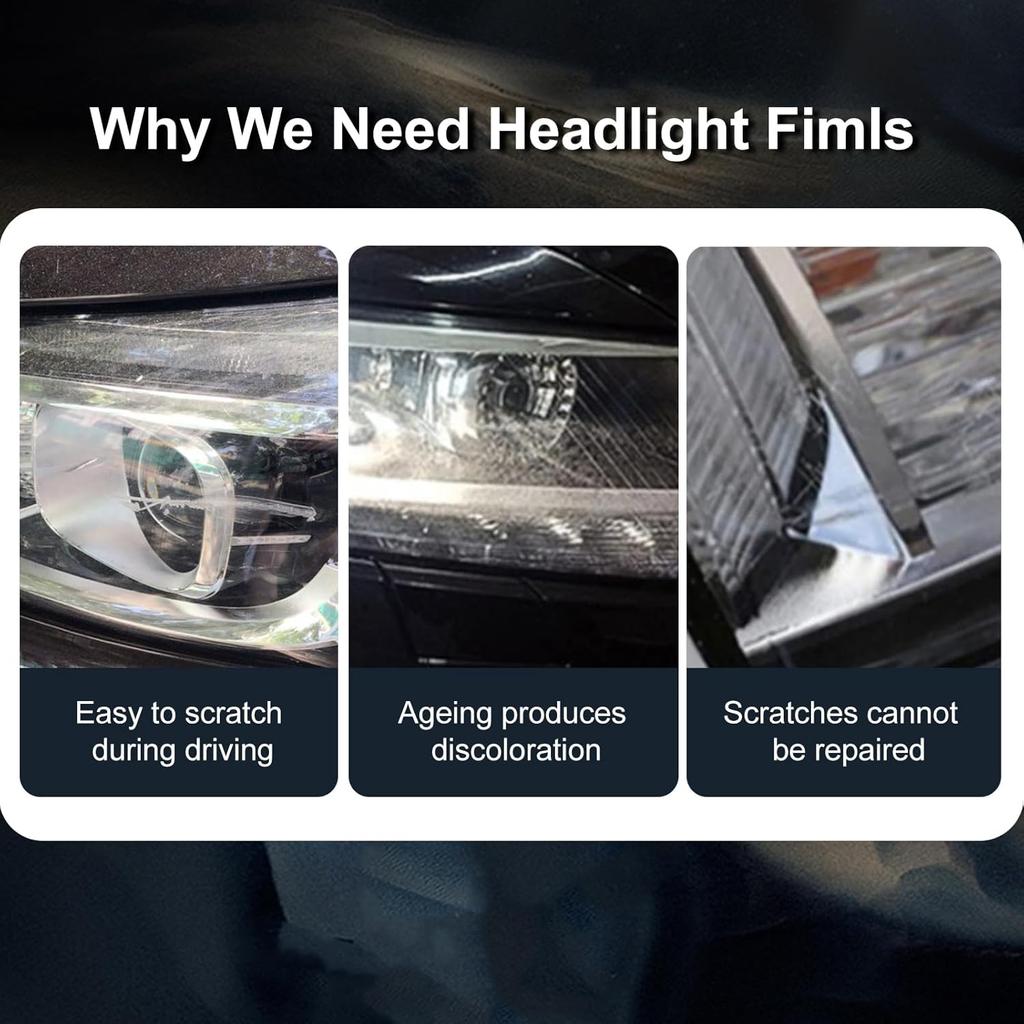 KUNGKIC for Mini Countryman U25 2025 2024 2023 Wide Headlight Protection Film TPU Scratch Guard Self-Healing Exterior Accessories Non-Yellowing