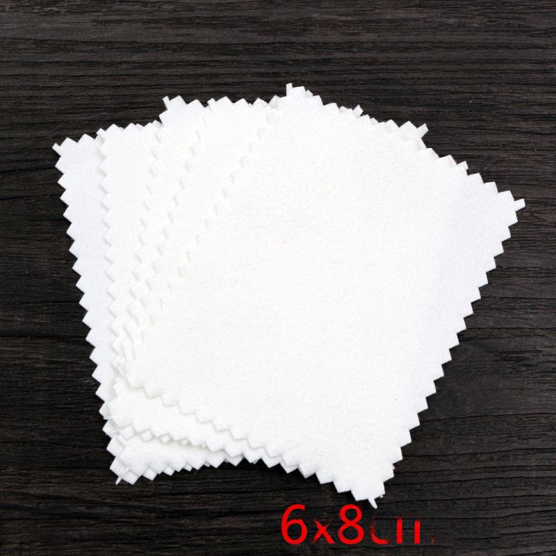 10pcs Polish Polishing Cloth Silver Color Cleaning Polishing Cloth Soft Clean Wipe Wiping Cloth For Silver Gold Jewelry Tools