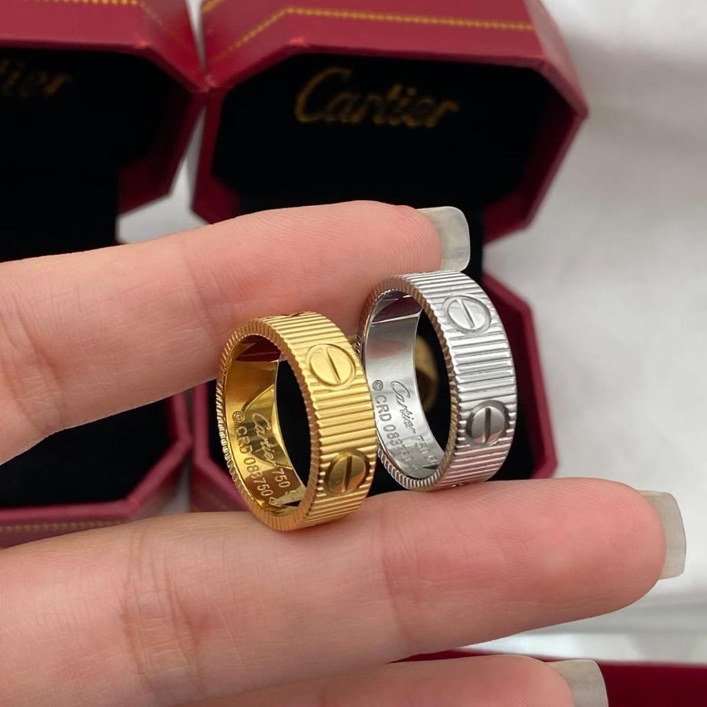 Kajia V Gold Vysoká verze 2025 Unisex Prsten s ozubeným vzorem a cvočky