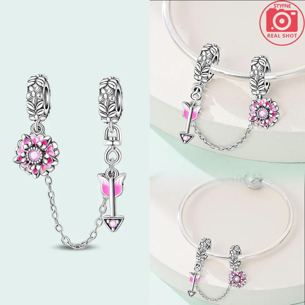 Charms Étoile Lune Libellule Chaîne Fixe Cuivre Original Perles Fleur Violette Convient Bracelet Délicat Bijoux Femme Cadeau Bricolage