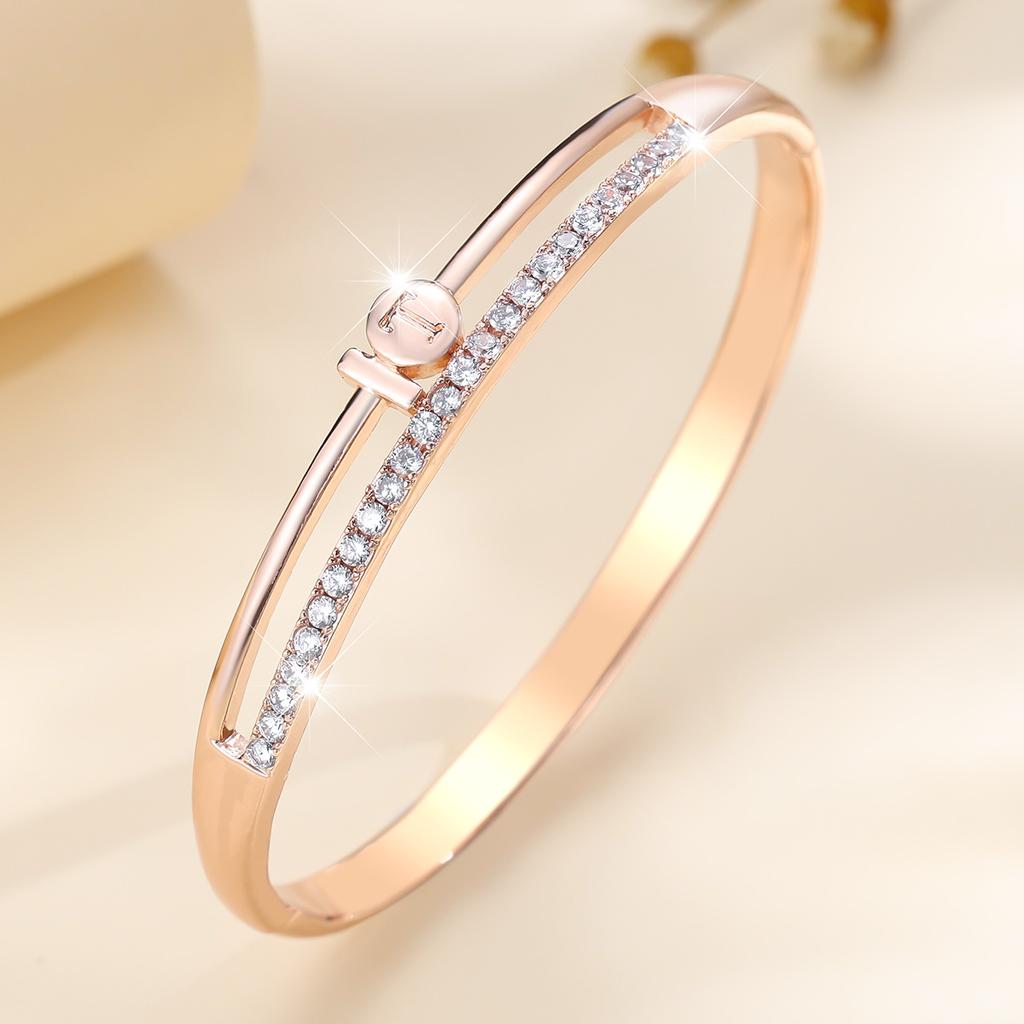 New Fashion Trend Ins Cool Talk High-end Micro-paved Zircon Temperament Versatile Bracelet