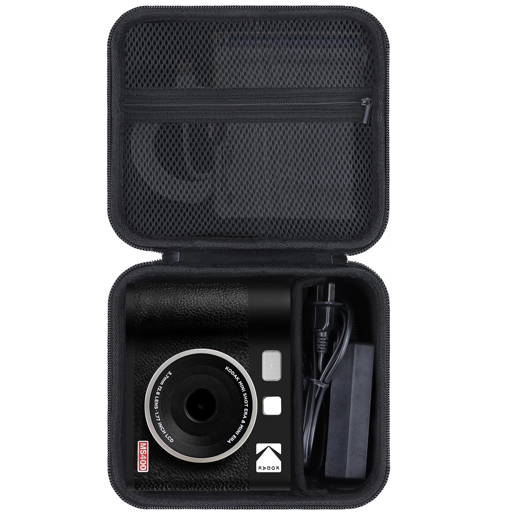 

Lebakort Storage Case Compatible with KODAK Mini Shot 4 MS400 Instax Camera and Smartphone Printer (Black Case)