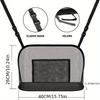Extra Large Car Organizer with Mesh Pockets Fit for All Vehicles, Durable Storage Bag with Multiple Compartments for Books, Phones, Keys
