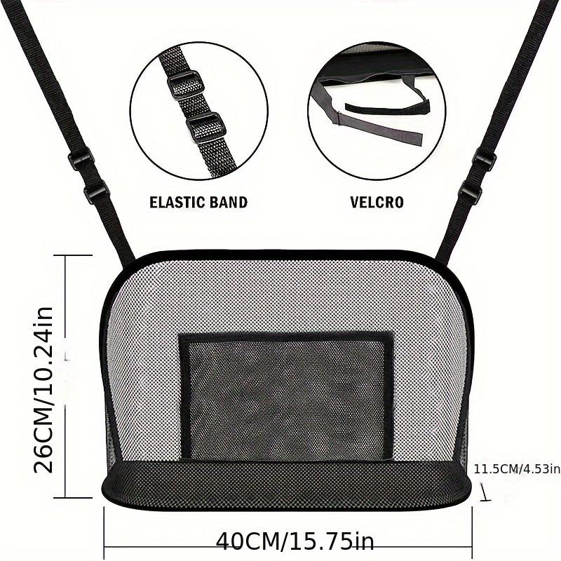 Extra Large Car Organizer with Mesh Pockets Fit for All Vehicles, Durable Storage Bag with Multiple Compartments for Books, Phones, Keys
