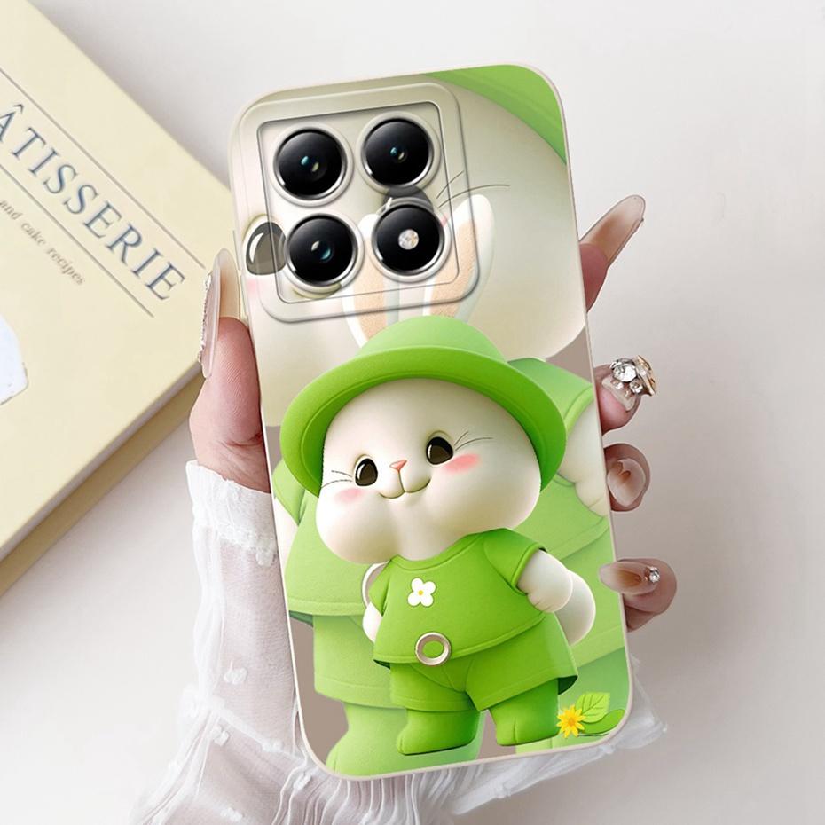 Cute Cartoon Phone Case For Xiaomi 14T Pro Soft Silicone Shockproof Cover For Xiaomi 14T 14 T Pro 5G Cases Bumpers