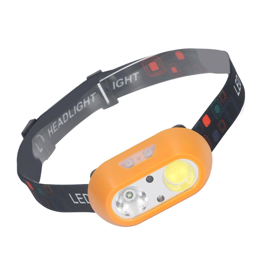 LED Headlamp USB Rechargeable 300lm High Bright COB XPE 6 Modes LED Headlight with Sensing Switch