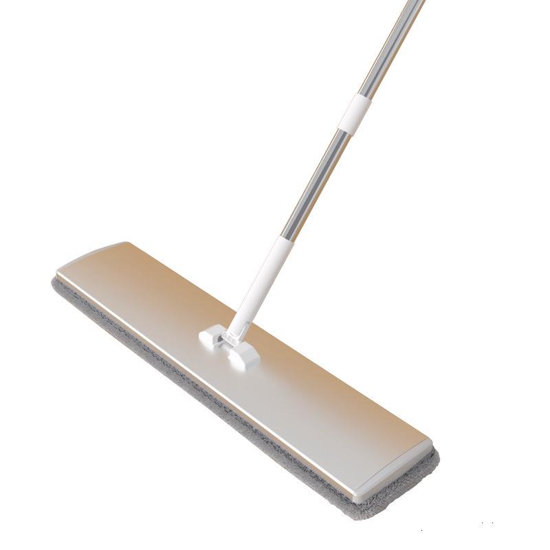 Hands-Free Dual-Use Aluminum Alloy Mop for Wet/Dry Cleaning