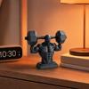 Figurka svalovce 3D tisk, matná černá, realistický model svalové postavy pro vzpírání se stabilní základnou, dekorace do posilovny pro muže, dárek pro fitness