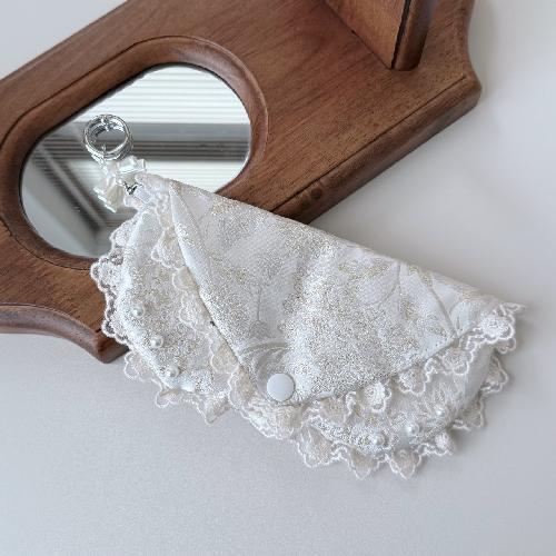Ins Style Korean Handmade Cloth Love Printing Women's Cloth Glasses Bag Quilted Eyeglasses Pouch Heart Eyewear Storage Case