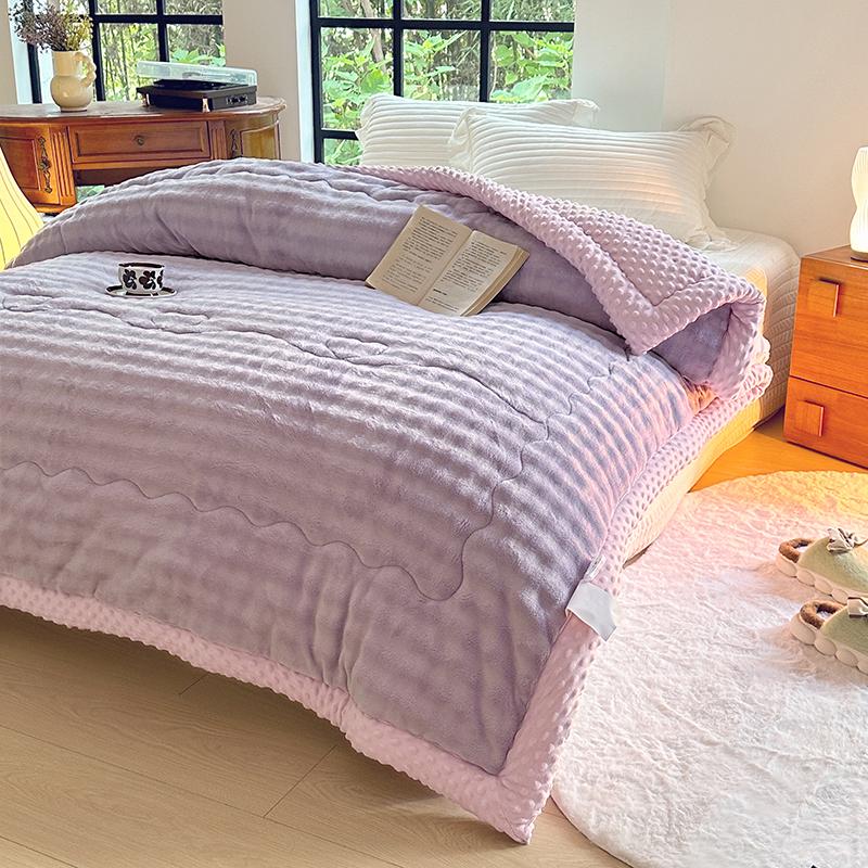 

New Autumn Winter Thicken Keep Warm Blanket Artificial Rabbit Plush High-quality Bed Blankets Soft Fluffy Warmth Duvet Comforter 150x200cm 1.55kg