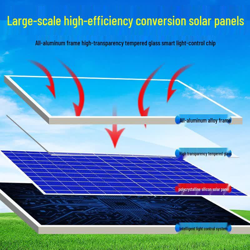Solar Outdoor Street Light with 3m Spiral Arm Pole