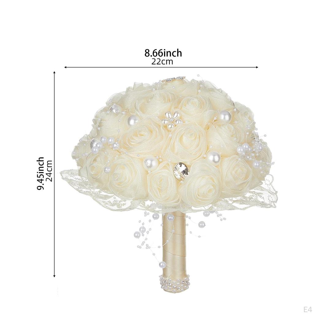 Artificial Rose Bouquet for Weddings, Tossing Flowers Celebrations